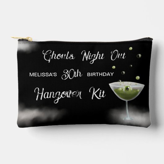 Halloween Themed Ghouls Night Out Hangover Kit Zubehörtasche (Vorderseite)