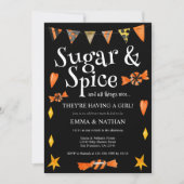 Halloween Themed Kinderdusche Einladung (Vorderseite)