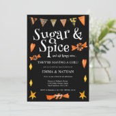 Halloween Themed Kinderdusche Einladung (Stehend Vorderseite)