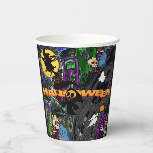 Halloween Themed Pappbecher (Rückseite)