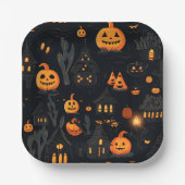 Halloween Themed Pappteller (Vorderseite)
