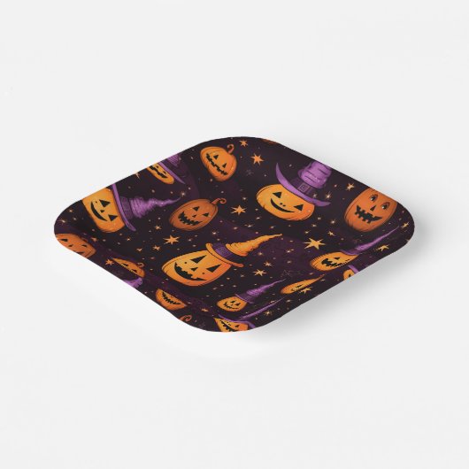 Halloween Themed Pappteller (Gewinkelt)
