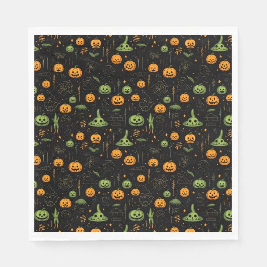 Halloween Themed Serviette (Vorderseite)