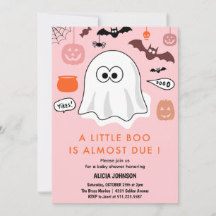 Halloween-Themen Baby Shower-Einladung Geist Einladung
