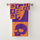 Halloween-Themen-Handtuch-Set. Badhandtuch Set (Insitu)