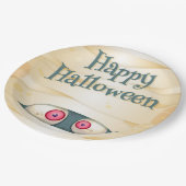 Halloween Themenpapierplatte Pappteller (Schrägansicht)