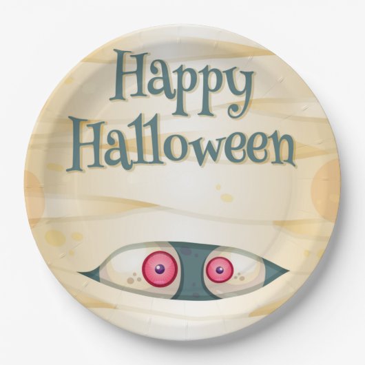 Halloween Themenpapierplatte Pappteller (Vorderseite)