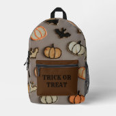 Halloween-Thementrick oder Late-Rucksack Bedruckter Rucksack (Vorderseite)