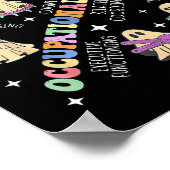 Halloween-Therapeut Spooky Ot Poster (Ecke)