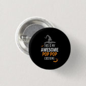 Halloween This is My Awesome Pop Birthday Button (Vorne & Hinten)