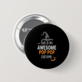 Halloween This is My Awesome Pop Birthday Button (Vorne & Hinten)