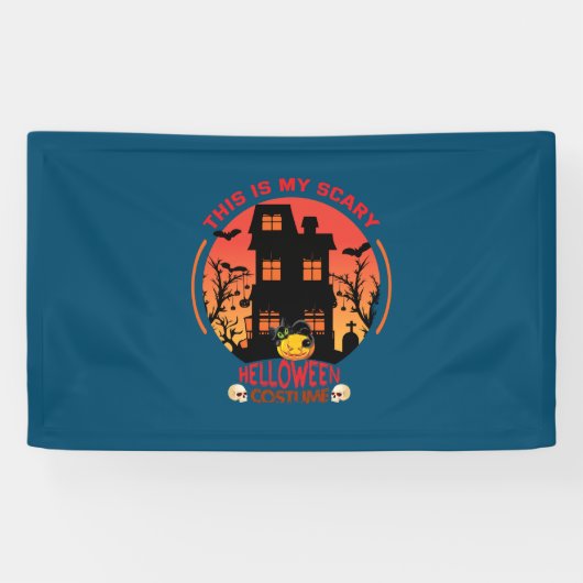 Halloween This Is My Scary Helloween Anzug Banner (Horizontal)