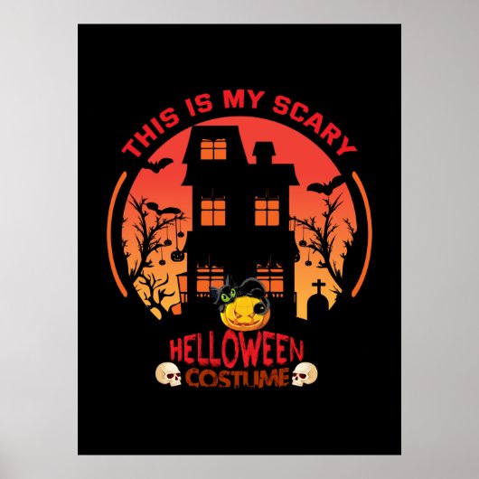 Halloween This Is My Scary Helloween Anzug Poster (Vorne)