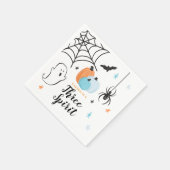 Halloween Three Spirit 3. Geburtstag Blue Pumpkins Serviette (Ecke)