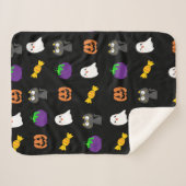 Halloween Throw Blanket Sherpadecke (Vorderseite (Horizontal))