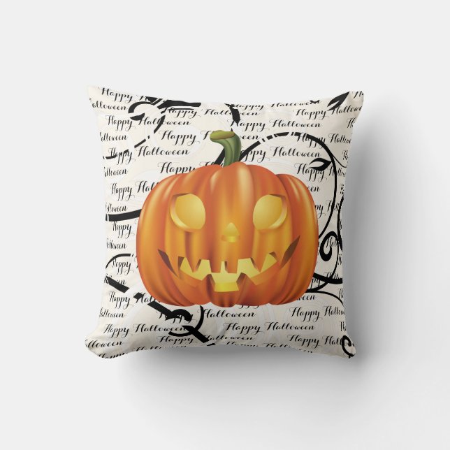 Halloween Throw Kissen-Pumpkin Kissen (Vorderseite)