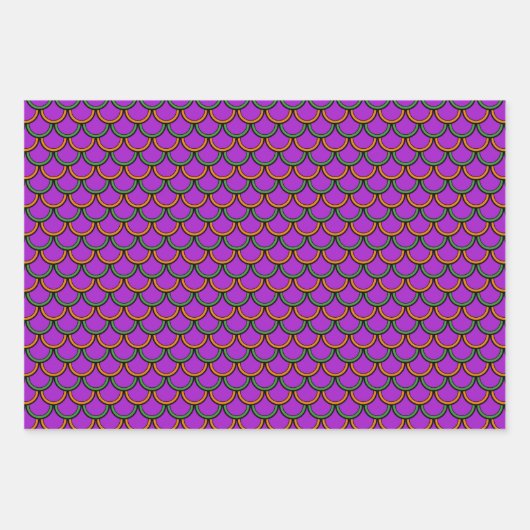 Halloween-Tiermuster Geschenkpapier Set (Vorderseite)