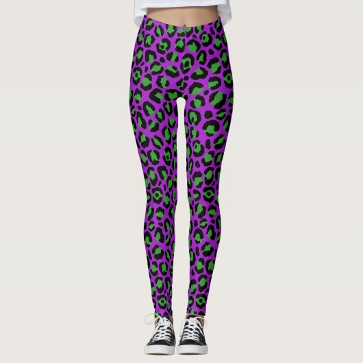 Halloween-Tiermuster Leggings (Vorderseite)