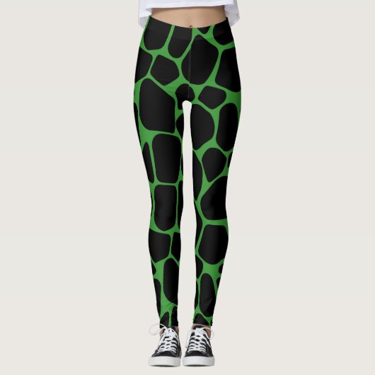Halloween-Tiermuster Leggings (Vorderseite)