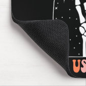 Halloween Til Death Do us Party Retro Bachelorette Mousepad (Ecke)