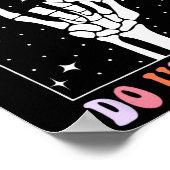 Halloween Til Death Do us Party Retro Bachelorette Poster (Ecke)