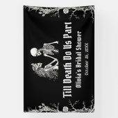 Halloween Till Death Do us Part Brautparty Banner (Vertikal)