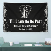 Halloween Till Death Do us Part Brautparty Banner (Messe)