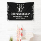 Halloween Till Death Do us Part Brautparty Banner (InSitu)