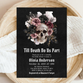 Halloween Till Death Do us Part Brautparty Einladung