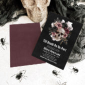 Halloween Till Death Do us Part Brautparty Einladung