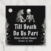 Halloween Till Death Do us Part Brautparty Geschenkanhänger (Vorderseite)