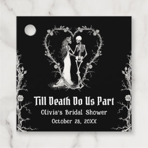 Halloween Till Death Do us Part Brautparty Geschenkanhänger