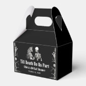 Halloween Till Death Do us Part Brautparty Geschenkschachtel (Vorderseite)
