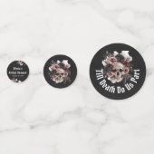 Halloween Till Death Do us Part Brautparty Konfetti (Rückseiten)