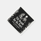 Halloween Till Death Do us Part Brautparty Serviette (Ecke)