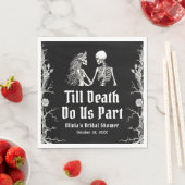 Halloween Till Death Do us Part Brautparty Serviette (Beispiel)