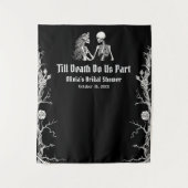 Halloween Till Death Do us Part Brautparty Wandteppich (Vorderseite)