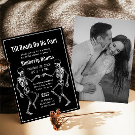Halloween Till Death Do Us Part Bridal Shower Einladung