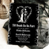 Halloween Till Death Do us Part Gothic Wedding Einladung