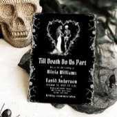 Halloween Till Death Do us Part Gothic Wedding Einladung