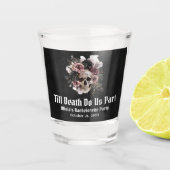 Halloween Till Death Do us Part Junggeselinnen-Abs Schnapsglas (Vorderseite)