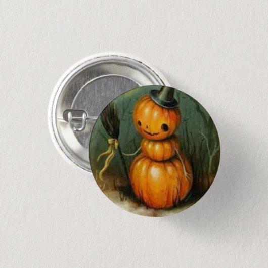 Halloween Time Button (Vorne & Hinten)