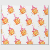 Halloween Time Wrapping Paper Geschenkpapier (Flach)