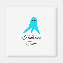Halloween Times blauer Geisterschreiber handgezeic Magnet