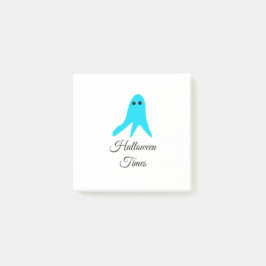 Halloween Times blauer Geisterschreiber handgezeic Post-it Klebezettel