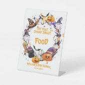 Halloween Tiny Feet, sprichwörtlich süße Babydusch Sockelschild (Vorderseite)