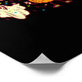 Halloween Tis The Season Retro Costume Groovy Wome Poster (Ecke)