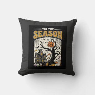 Halloween Tis The Season Spukhaus-Design_1 Kissen