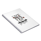 Halloween Tis The Season To Spooky Dancing Skeleto Notizblock (Rechte Seite)