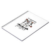 Halloween Tis The Season To Spooky Dancing Skeleto Notizblock (Linke Seite)